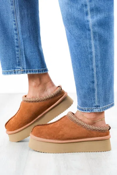 Corkys Footwear Pillow Talk Faux Suede Clogs In Brown