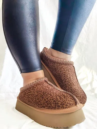 Corkys Footwear Pillow Talk In Leopard Slides In Multi