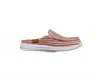 Corkys Footwear Pontoon Canvas Slip On Mule Boat Shoes In Red Stripe In Red