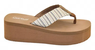 Corkys Footwear Take A Dip Women's Platform Sandal In Tan Multi