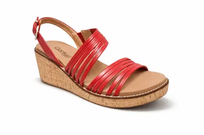 Corkys Footwear Women's About Last Night Wedge Sandals In Red