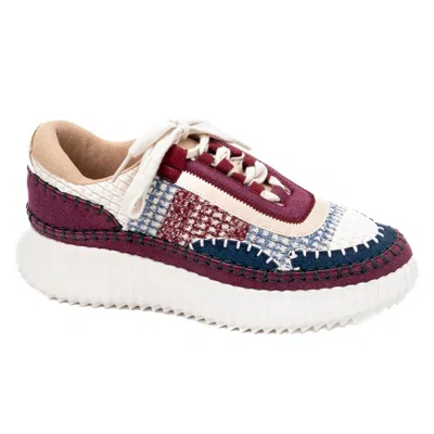 Corkys Footwear Women's Adventure Sneaker In Burgundy Multi