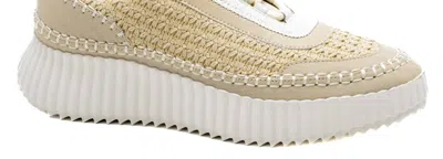 Corkys Footwear Women's Adventure Waffle Weave Fabric Sneaker In Beige In Sand