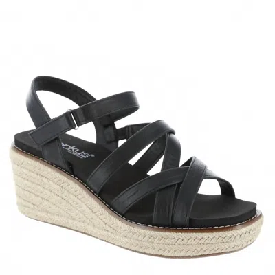 Corkys Footwear Women's All Nighter Wedge Sandals In Black
