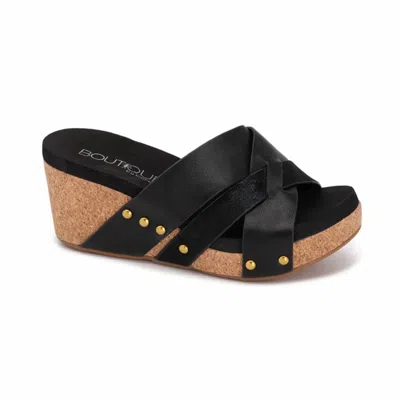 Corkys Footwear Women's Amuse Wedge Sandals - Medium In Black