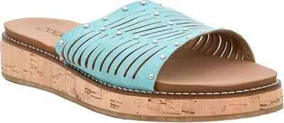 Corkys Footwear Women's At Ease Sandal In Turquoise In Multi