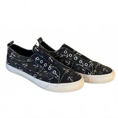 Corkys Footwear Women's Babalu Anchors Shoes In Navy Blue In Black
