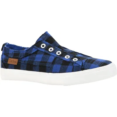 Corkys Footwear Women's Babalu Canvas Shoes In Blue Plaid