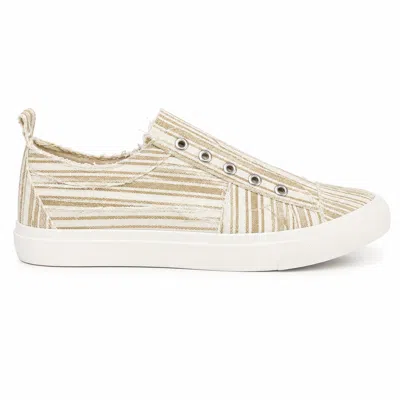 Corkys Footwear Women's Babalu Sneaker In Tan Stripe In Neutral