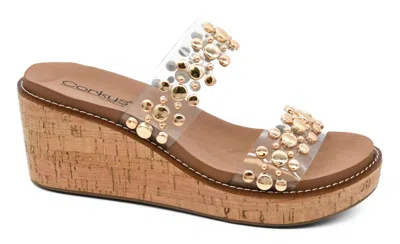 Corkys Footwear Women's Bad Habit Clear Sandals In Brown