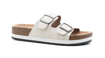 Corkys Footwear Women's Beach Babe Sandals In White Metallic In Beige