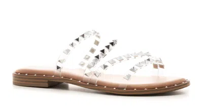 Corkys Footwear Women's Beach Please Studded Sandals In Clear In Multi