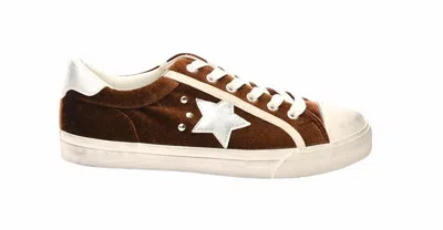 Corkys Footwear Women's Big Dipper Fashion Sneakers In Cinnamon Velvet In Multi