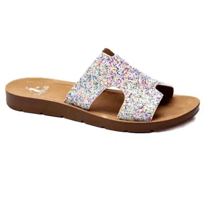 Corkys Footwear Women's Bogalusa Sandal In Mermaid Glitter In Multi