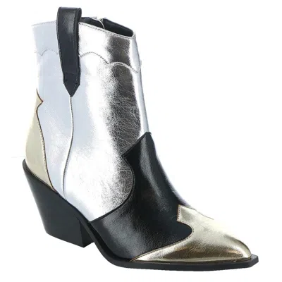 Corkys Footwear Women's Boots In Mixed Metallic In Silver