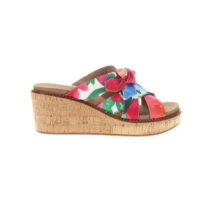 Corkys Footwear Women's Bowdacious Floral Wedge Sandals In Multi