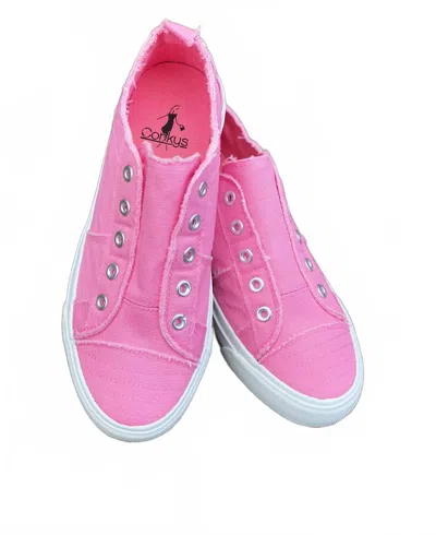CORKYS FOOTWEAR WOMEN'S BUBBLEGUM SNEAKER IN PINK