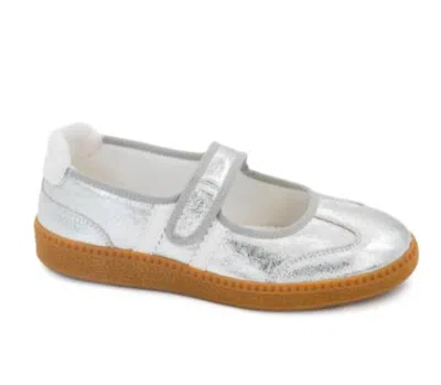 Corkys Footwear Women's Calm Down Mary Jane Sneaker In Silver