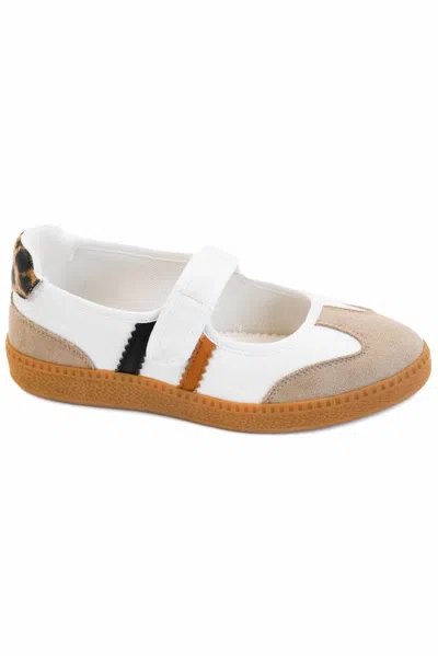 Corkys Footwear Women's Calm Down Mary Jane Sneakers In Sand In White