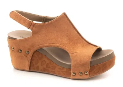 Corkys Footwear Women's Carley Leopard Suede Shoe In Cognac Leopard Suede In Multi