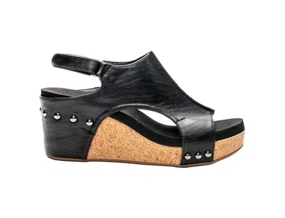 Corkys Footwear Women's Carley Smooth Sandals In Black