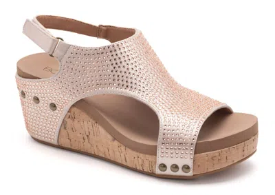 Corkys Footwear Women's Carley Wedge Corkys In Champagne Crystals