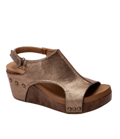 Corkys Footwear Women's Carley Wedge In Bronze Combo In Multi