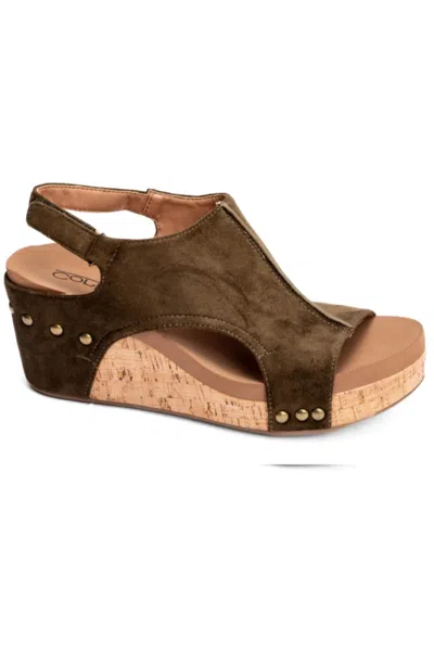 Corkys Footwear Women's Carley Wedge In Brown