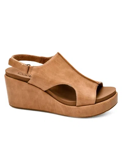 Corkys Footwear Women's Carley Wedge In Caramel In Brown