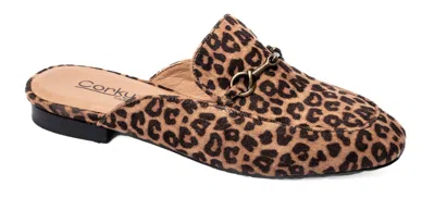 Corkys Footwear Women's Charmer Mule Flat Shoe In Leopard In Animal Print