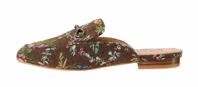 Corkys Footwear Women's Charmer Mule Flats In Rust Brocade In Animal Print