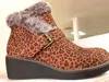 Corkys Footwear Women's Chilly Booties In Brown Leopard In Animal Print