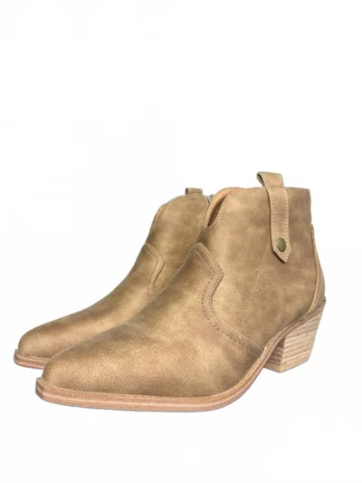 Corkys Footwear Women's Closing Time Ankle Boots In Tan In Gold