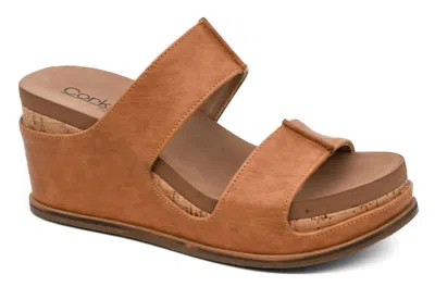 Corkys Footwear Women's Cognac Wedge Sandal In Brown