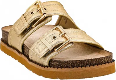 Corkys Footwear Women's Conceited Two-strap Sandal In Gold