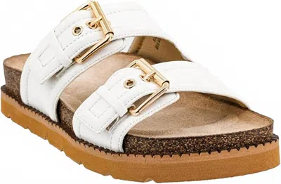Corkys Footwear Women's Conceited Two-strap Sandal In White