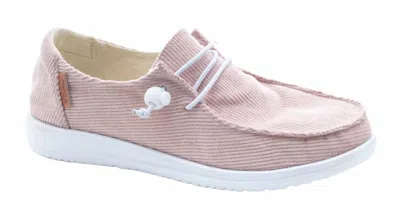 Corkys Footwear Women's Corduroy Kayak Slip Ons In Blush In Gold