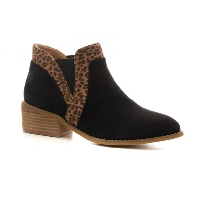 Corkys Footwear Women's Crisp Slip-on Sueded Ankle Booties In Leopard In Multi