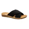 Corkys Footwear Women's Criss Cross Woven Sandals In Black In Black