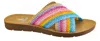 Corkys Footwear Women's Crochet Stripe Dig It Sandals In Multicolor In Multi