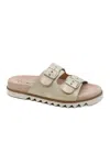 Corkys Footwear Women's Dash Buckle Slip On Sandal In Natural In White
