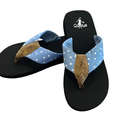 Corkys Footwear Women's Denim Stars Sandals In Blue
