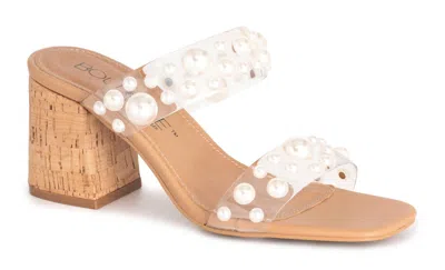 Corkys Footwear Women's Divine Heels In Clear Pearls In White