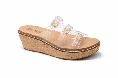 Corkys Footwear Women's Don't Mind Me Wedge Sandals In Clear In Multi