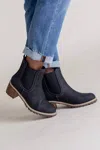 CORKYS FOOTWEAR WOMEN'S DOOHICKEY HEELED BOOTS IN BLACK
