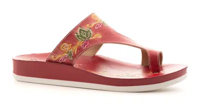 Corkys Footwear Women's Dorothy Sandals In Red Leather In Multi