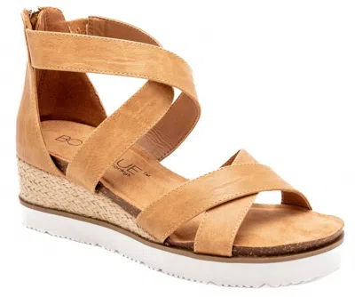 Corkys Footwear Women's Double Dutch Wedge Sandals In Beige In Nude
