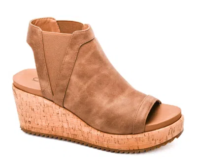 Corkys Footwear Women's Easy Now Wedge Sandals In Tan In Multi