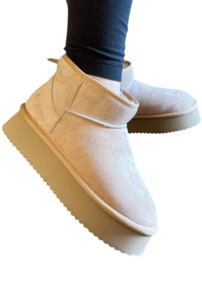 Corkys Footwear Women's Faux Suede Short Boot In Camel In Brown