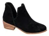 Corkys Footwear Women's Faux Suede Spice It Up Bootie In Black In Black